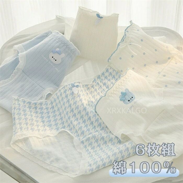 6点セット ショーツ 綿100% レディース セット かわいい レース ショーツ 深ばき 下着 ショーツ 女性 ..