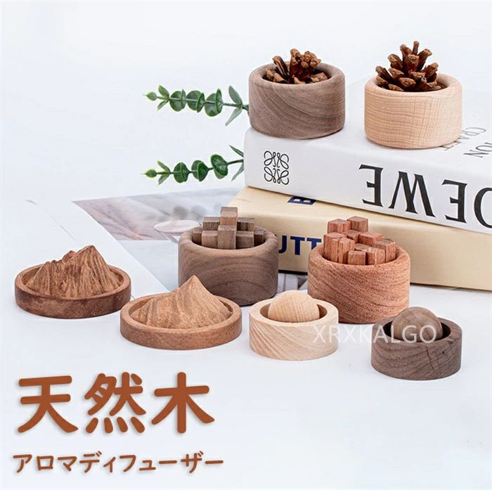天然木 あろま ディフューザー 大サイズ 木製 アロマディフューザー アロマウッド アロマディッシュ アロマ ギフト プレゼント アロマオイル エッセンシャルオイル 高級感 装飾 カーアクセサリー 消臭 オシャレ 香り インテリア 軽量 面白 可愛い