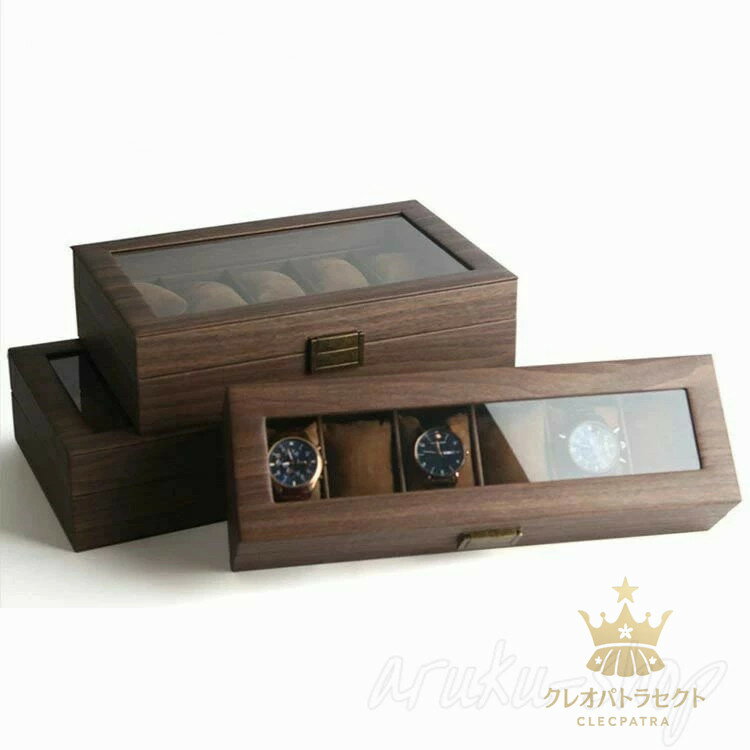 高級感 ウォッチボックス 時計ボックス コレクションケース 時計収納 6本 腕時計ケース 時計ケース 木製 6本収納 収納ケース