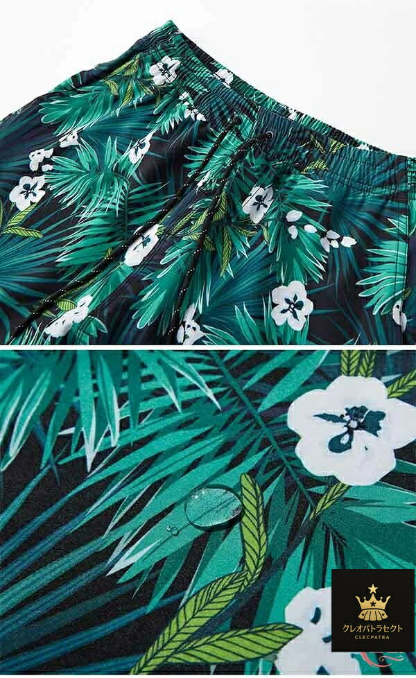 サーフパンツ メンズ 水着 ロング丈 インナー付き ラッシュガード 海パン サーフパンツ 海水パンツ 膝丈 ウエストゴム ボードショーツ サーフショーツ 海水浴 プール 大きいサイズ 旅行 海外旅行 2L 3L 4L 5L df148n1n1x2