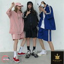 春秋 セットアップ 可愛い ゆったり レディース ジャージ セットアップ ジャージ 上下セット 半袖 スウェット 無地 おしゃれ 上下 2点 シンプル カジュア...
