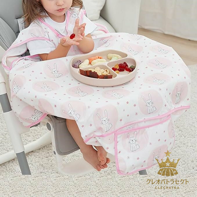 食事エプロン 赤ちゃん よだれかけ ベビー 防水 一体型 エプロン ベビーよだれかけ...
