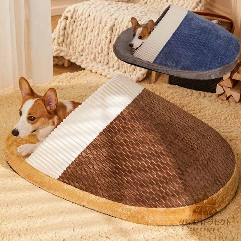 Bed - ペットベッド ドーム型 猫 犬 洗える M L XL 猫用 小型犬用 ネコベッド キャットハウス 犬用ベッド ペット用寝袋 ペット用品 保温防寒 おしゃれ 暖かい 可愛い 犬猫兼用 滑り止め 柔らかい もこもこ ドームハウス クッション ペットハウス