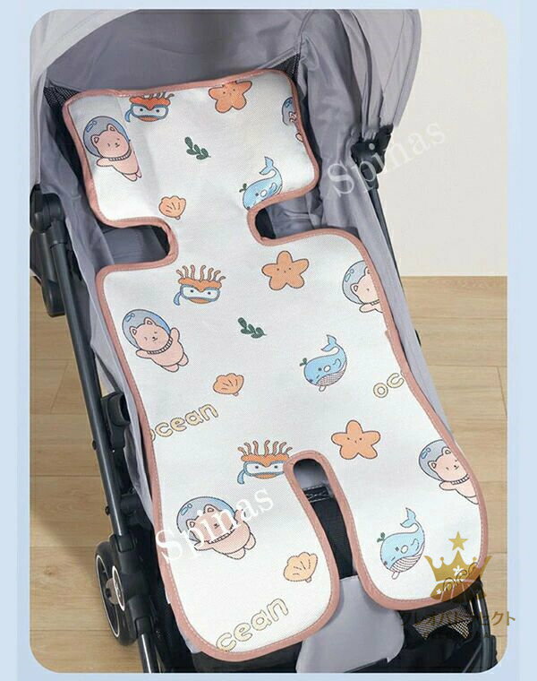 【クーポンで10％オフ】夏の移動もさっぱり！4色展開 2枚セット ベビーカーシート 夏 冷感 ベビーカー シート メッシュ クールシート ベビーカークッション シートクッション 車 ベビーカーマット 暑さ対策 涼しい ベビーチェア お出かけ お散歩 3