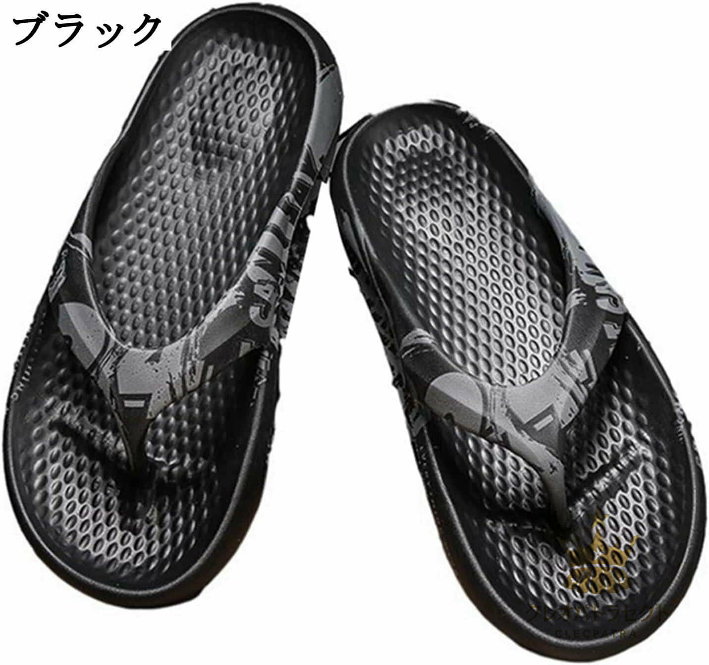 鼻緒付きサンダル 22.5-28.0cm プリント トングサンダル メンズ ビーサン スリッパ ユニセックス 男女兼用 夏用 直履き可 クッション 滑らない 耐摩耗 走れる