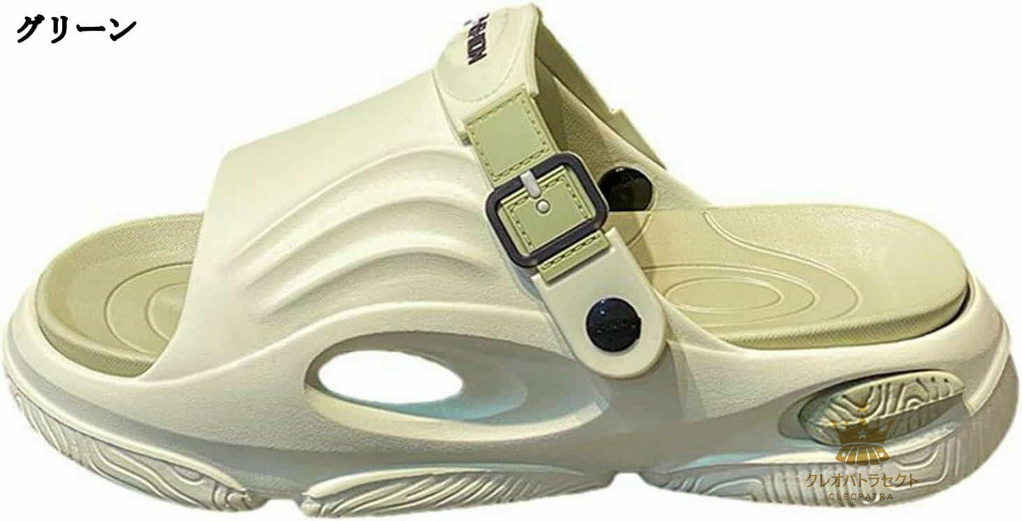 厚底サンダル 2WAY 外履きスリッパ EVA メンズ ルームスリッパ シャワーサンダル 滑りにくい 耐摩耗 走れる 衝撃緩和 水陸両用 軽量 柔軟性 夏靴