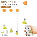 バドミントン リモコン付き 室内 自動バックバトミントン 練習器具 室内バトミントン 長さ調整 シャトル3個付き 自動バック シングルスバトミントン 自動リバウンド 夜光 1人バドミントン シングルプレーヤー 戻ってくる セルフトレーニング 自動リターン|詳細画像