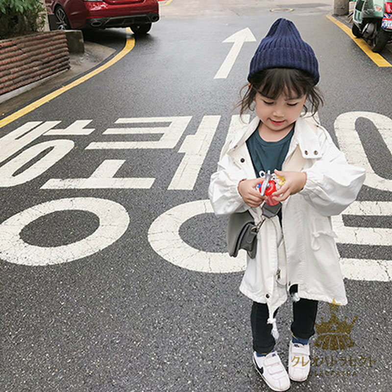 韓国子供服 キッズ コート 女の子 ロング丈 アウター マウンテンパーカー おしゃれ 子供コート ジャンパー ジップアップ 防風 トップス ジュニア ジャケット