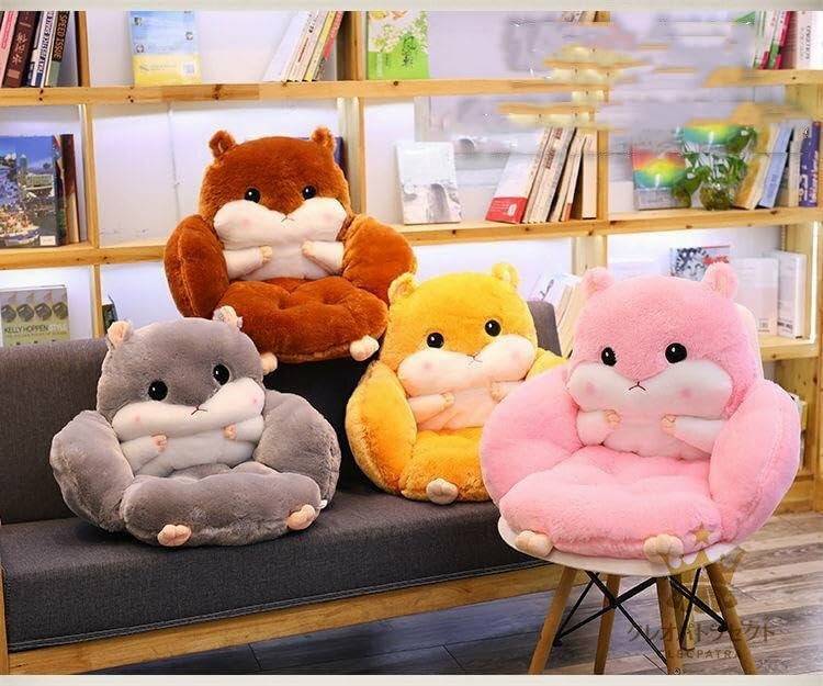 座布団 クッション 体圧分散 背もたれクッション ふわふわお尻が痛くならない 座椅子 縫い包み 疲れにくい ふわうわ 動物 可愛い オフィス 添い寝枕 特大 ストレス解消 クッション お誕生日 プレゼント ハムスター