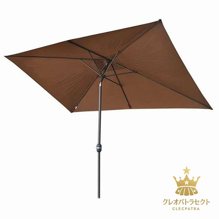 ガーデンパラソル パラソル 風に強い 長方形 大型 日よけ エクステリア アウトドア カフェ モダン シン..