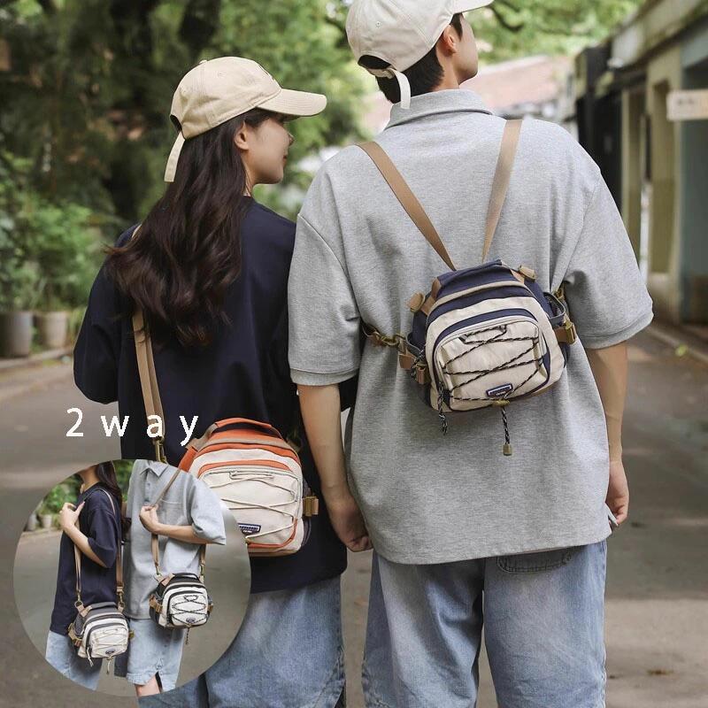 リュックサック リュック 2WAY ショルダーバッグ 斜め掛け キッズ レディース メンズ 女の子 男の子 通勤 通学 大学生 仕事 普段使い 小さめ かわいい 高校生 撥水 軽量 おしゃれ 中学生 バック 修学旅行 普段使い 誕生日 プレゼント お出かけ 旅行 登山 多機能 男女兼用