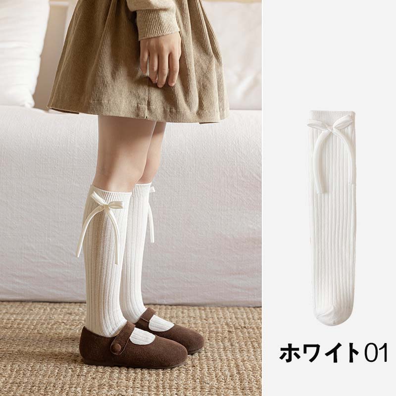 【10色】子供用レギンス タイツ キッズ ベビー 赤ちゃん保温靴下 綿混 可愛い リボ...