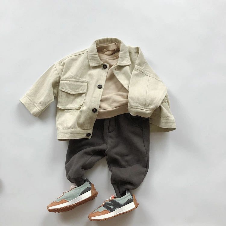 Pantalón Pantalón Pantalón Niños Niños Niños Niñas Espalda Gruesa Cepillo Tobillo de Invierno Pantalón Anillado Dobladillo Calentador Frío Cintura de Caucho Cálido Cálido Niños Niños Niñas Pantalones Escuela Casual Marrón Gris Negro — vista 2
