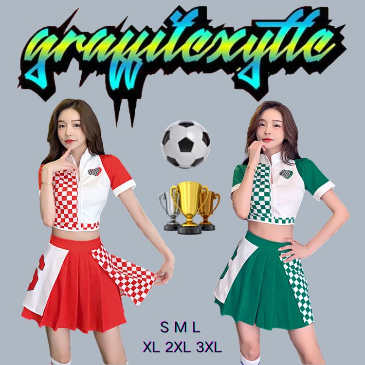 Rakuten - チアガール HIPHOP衣装 半袖 トップス かわいい レディース サッカー応援ユニフォームセット かっこいい JAZZ 発表会 K-POP 演出服 練習着 団体服 ステージ衣装 舞台服 個性派 韓国 子供服 大量注文対応 オシャレ