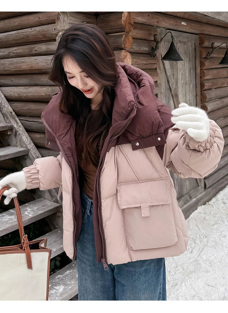 ピンク 黒 中綿ジャケット アウター レディース ショート丈 フード付き アウター レディース 冬 フード付き 中綿 コート フード アウトドア 軽い 暖かい 防風 防寒 キルティングコート ジャケット アウター 秋冬 レディース 大学生 通勤 通学 カップル ユニセックス 男女