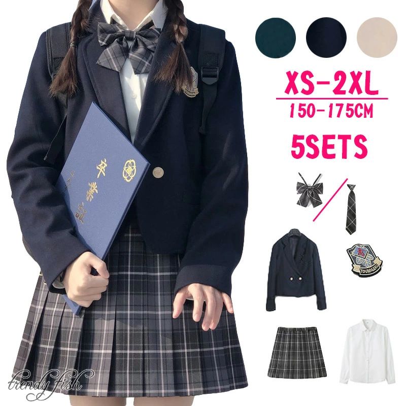 Rakuten - 500円off 子供服 卒業式 スーツ 女の子 ジュニア フォーマル スーツ ジャケット シャツ スカート 5点セット ブラック グリーン ベージュ 子供スーツ 制服JK 卒服 中高生 中学生 入学式 高校生 小学生 女子高生 七五三 結婚式 お受験 発表会 冠婚葬祭 スーツ 155 160 165 170