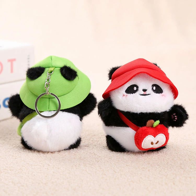 クレオパトラセレクトのキーホルダー パンダ ぬいぐるみ キーチェーン もこもこ ボールチェーン バッグチャーム かわいい 癒し アニマル キーリング バッグアクセサリー 可愛い おしゃれ ふわふわ かわいい 柔らか ペア お揃い プレゼント 誕生日 ギフト 飾り 人気 panda パンダ雑貨 パンダグッズ｜アングル3
