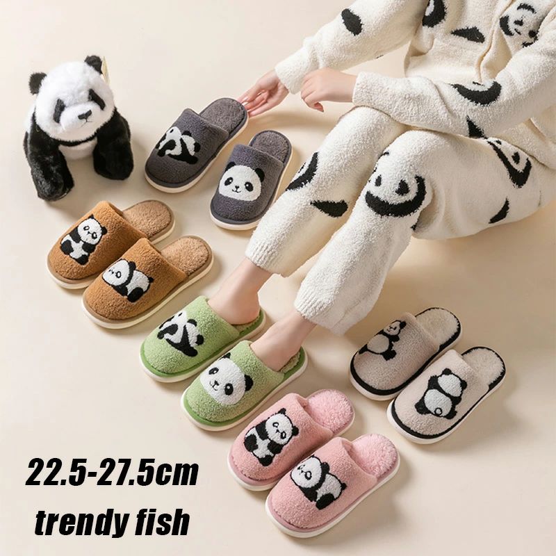 Rakuten - ムートン スリッパ 冬 暖かい ルームシューズ もこもこ スリッパ レディース メンズ カップル 夫婦 お揃い パンダ柄 かわいい ボア 洗える スリッパ ムートン風 ムートンスリッパ ファー あったか 室内履き ルームサンダル 来客用 新婚 引越し お祝い プレゼント