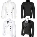 メンズ ゴシック ジャケット 韓国風 貴族服 ジャケット ハロウイン コスチューム 中世 公爵 メンズコート 舞台 ステージ 衣装 演劇 王子様 貴族様 公爵様...