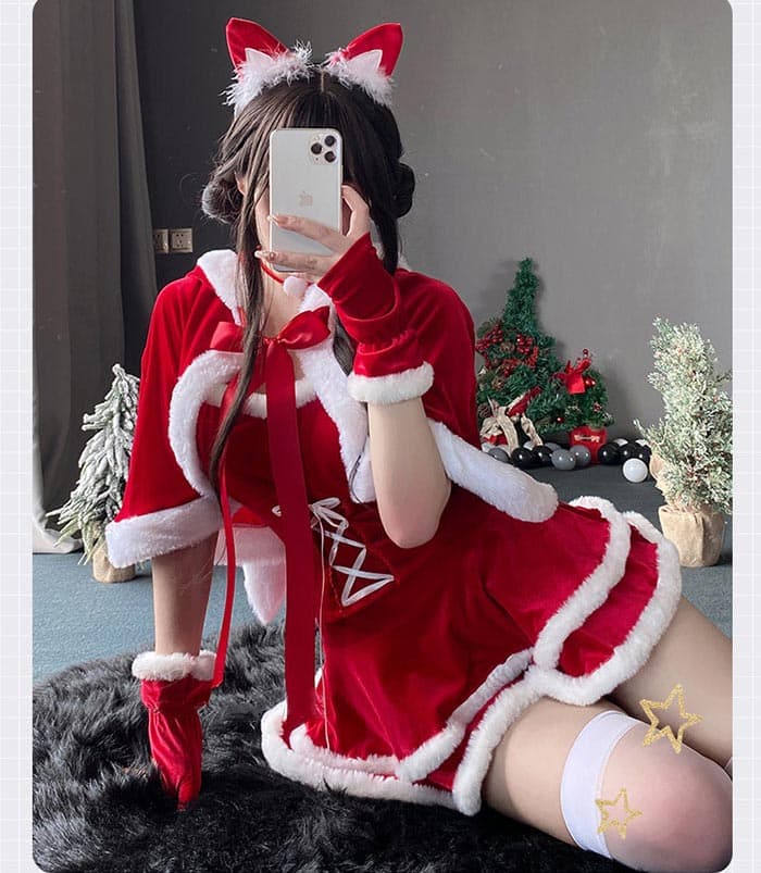 サンタコスプレ クリスマス サンタコス かわいい 上下セット トップス キャミソール ミニスカート 手袋 カチューシャ ポンチョ エロ コスプレ レディース サンタ衣装 セクシー サンタコスチューム キャバドレス キャバ嬢 仮装 コスチューム コスプレ衣装 女性用 男ウケ 過激