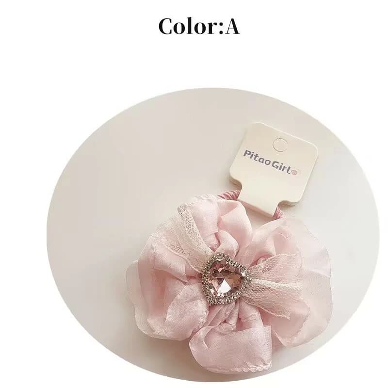 キッズ ヘアピン ヘアアクセサリー リボン ピンク 結婚式 ヘッドアクセ ヘッドアク...