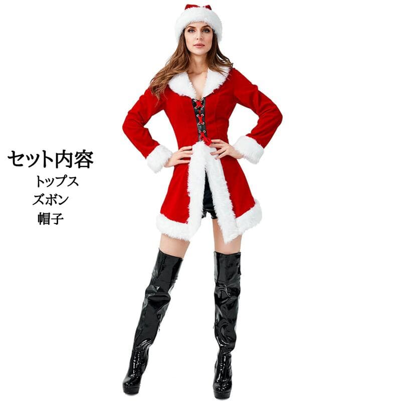 Vestido de Papá Noel Cosplay Disfraz de Papá Noel Disfraz de mujer Disfraz de Capa Mini Vestido de Papá Noel Cosplay Artículos de Fiesta de Navidad Sombreros de Papá Noel Fiesta de Navidad Fiesta de Navidad Linda Mujer Adulto Ad — vista 2