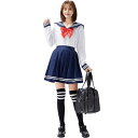 セーラー服 マリンコスプレ 水兵 海兵 ミニスカート 制服 女子高生 ブレザー ハロウィン ネクタイ付き コスチューム 衣装 仮装 セーラー 可愛いコスチューム 長袖 スカーフ 紺 ボーダー アイドル 大人 女性 大人用 ステージ 定番イベント cosplay 舞台衣装 演出服 学園祭