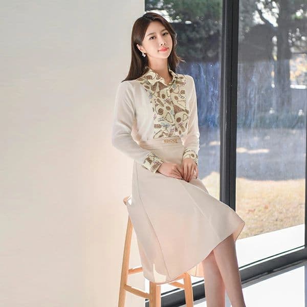 上下セット セットアップ スーツ ミニスカート 姫系 韓国 風 きれいめ 上下2点 着痩せ ひざ丈 パーティドレス 上品 エレガント 大人 可愛い スリム 大きいサイズ 女子会 二次会 結婚式 ピンク ベージュ 柄シャツ bauty1683