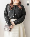 大きいサイズ レディース ドット柄スポンジニットカーディガン 【LLサイズ・3Lサイズ・4Lサイズ】【大きいサイズ・レディース】13号・15号・17号・19号・...