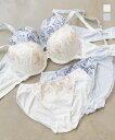 大きいサイズ レディース フラワーレースソフトワイヤーブラジャー&ショーツセット 【LLサイズ・3Lサイズ・4Lサイズ】【大きいサイズ・レディース】13号・15号・17号・19号・21号・23号