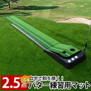 【予約:12月5日頃入荷】【最大★44倍!+10%off×クーポン】【送料無料】パターマット ゴルフ パター練習 マット パッティング練習マット 2種類の人工芝 レール付 パター・ボールセット可能 大小2種類のカップ ゴルフマット ★送料無料/即納品