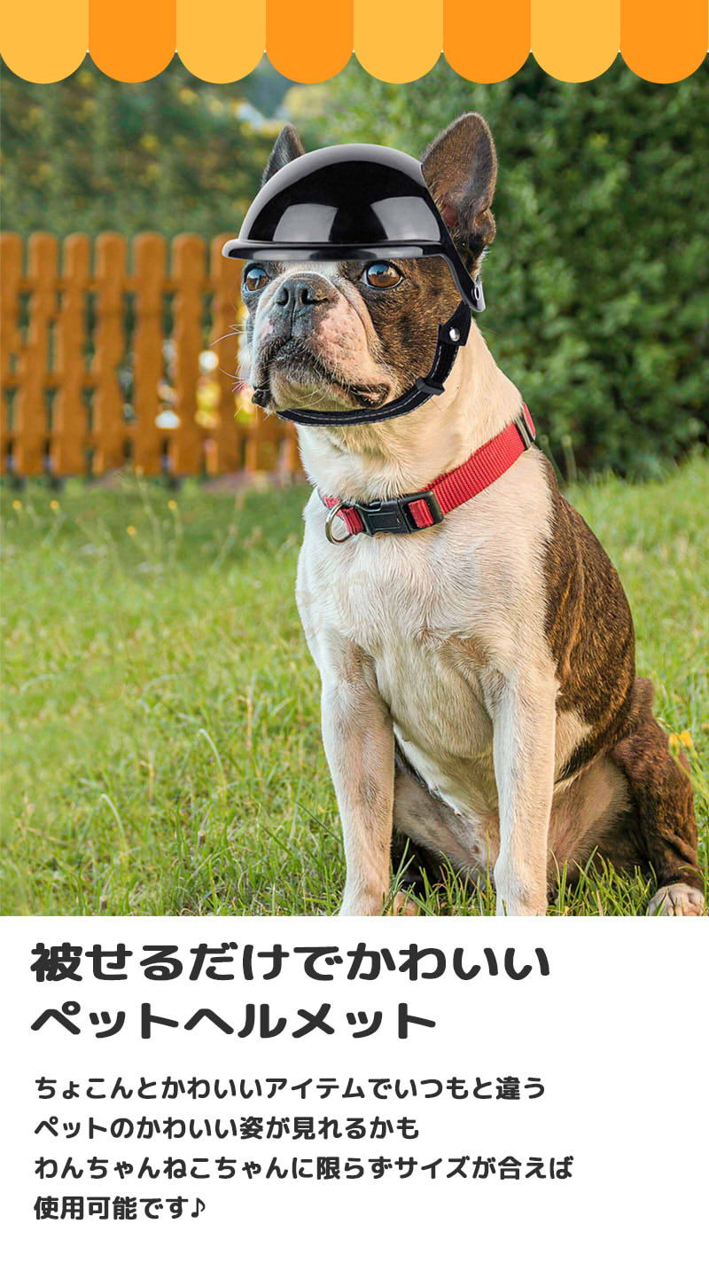 【複数購入で4％OFF】犬用ヘルメットペットヘルメット ペットアクセサリー 小型犬用 犬用 猫用 帽子 ミニヘルメット 小型犬 ペット用品 アニマル 安全 ラッピング可 clever2016-10022952 clever サンプル画像2