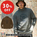 【30%off】【2個で3%off★SALE】SY32 GOLF デザインニット ニット デザインニット HIGH NECK BIG EMB SWEATER S...