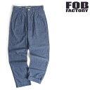 FOBt@Ng[ [F0528] M52 Vu[ gEU[ CHAMBRAY TROUSERS {