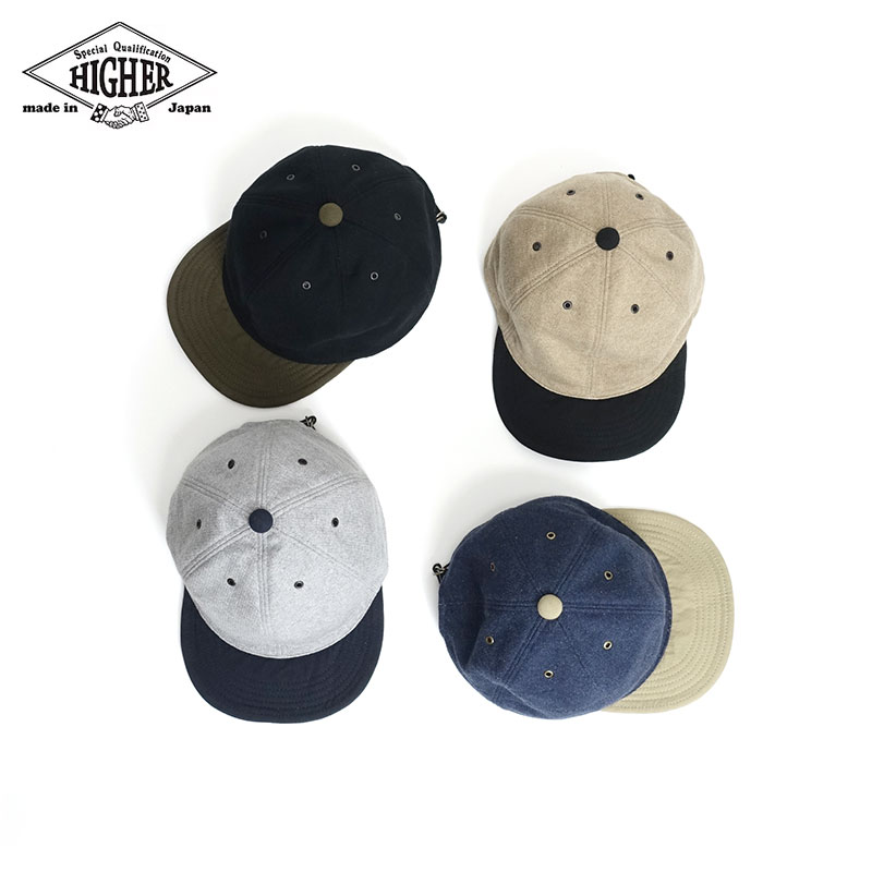 Rakuten - HIGHER ハイヤー [HT25019] スエット × アーミーチノブリムキャップ SWEAT × ARMY CHINO BRIM CAP 日本製