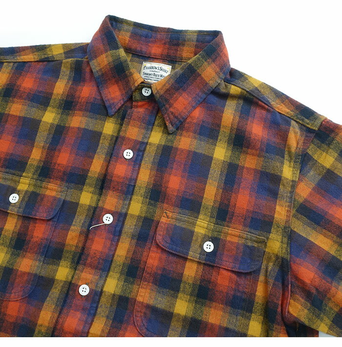 フェローズ Pherrow's [25W-650WS-C] 長袖 起毛 フランネルシャツ FLANNEL WORK SHIRT 日本製
