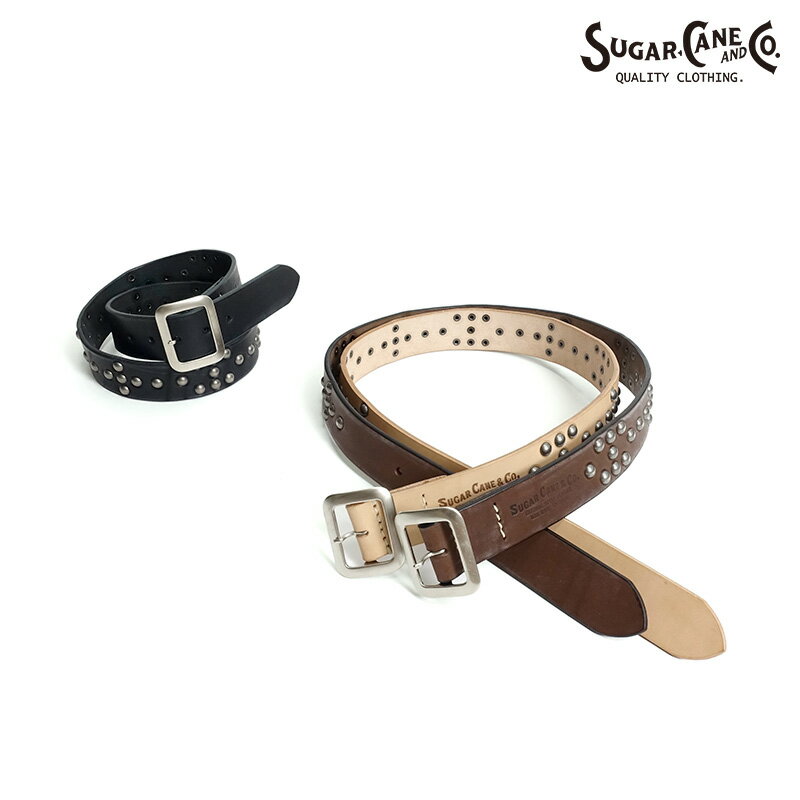 シュガーケーン SUGAR CANE  スタッツ ギャリソンベルト STUDS GARIISON BELT 日本製