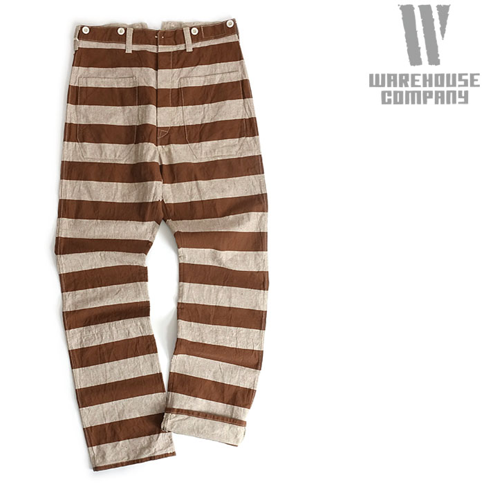 樂天商城 - ウエアハウス WAREHOUSE Lot 1230 ブラウン プリズンパンツ BROWN PRISONER PANTS 日本製
