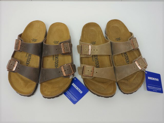 35,39 ビルケンシュトック　アリゾナ　オイルドレザー　レディース　　BIRKENSTOCK　国内正規品　幅狭