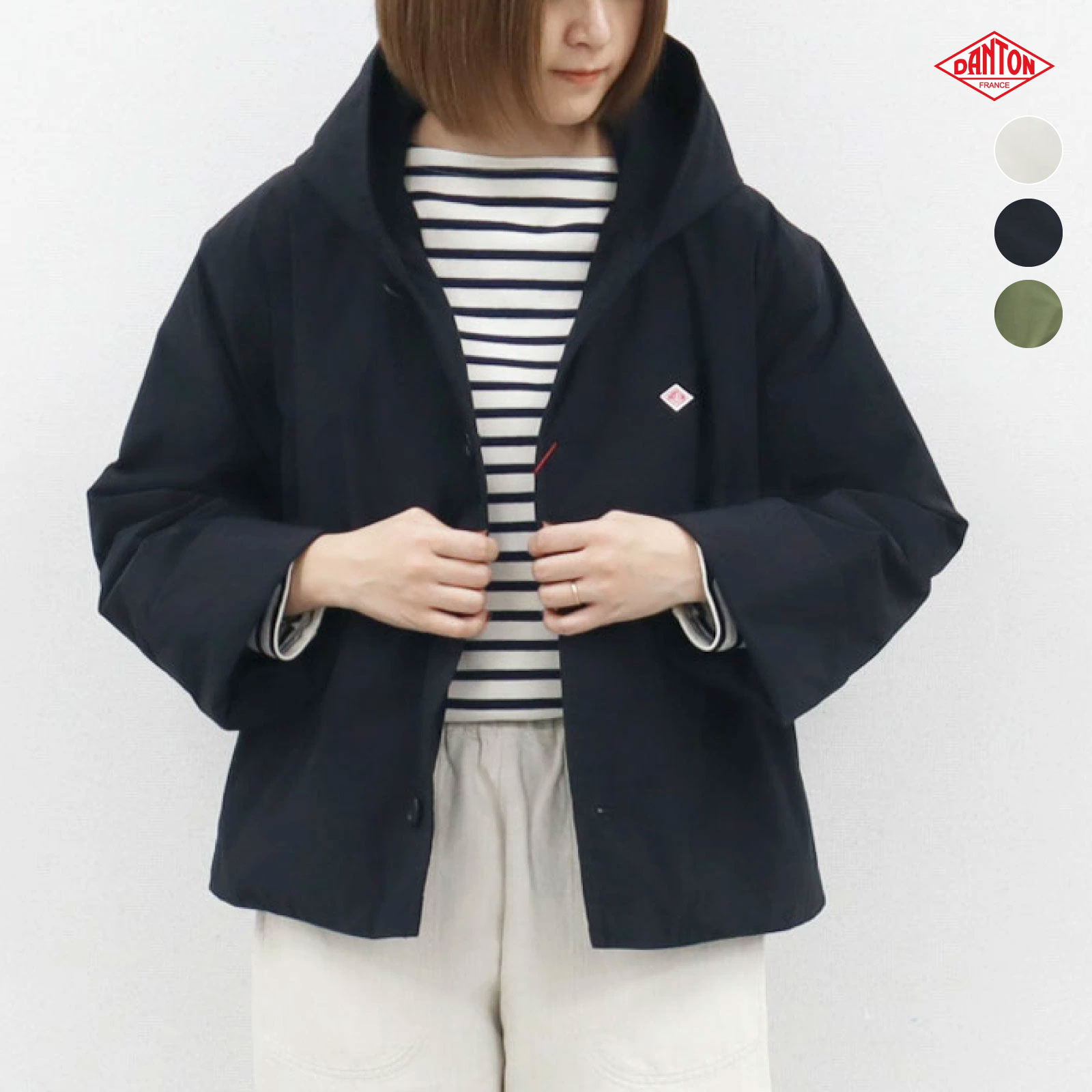 ms DANTON フード付きネイビーコート サイズ36 ms DANTON フード付きネイビーコート サイズ36 楽天市場