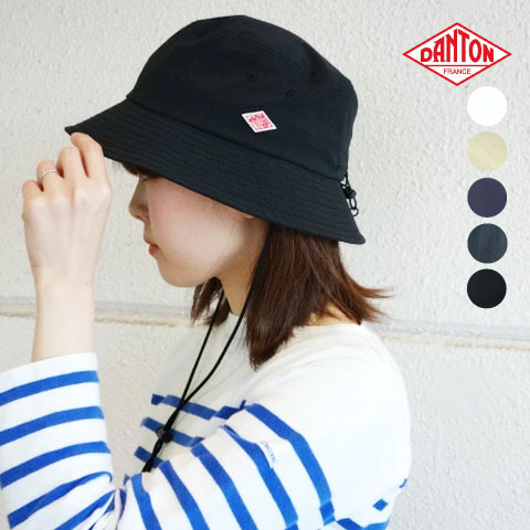 ダントン ポリエステル ストレッチ タフタ ストラップ付き バケット ハット 帽子［ネコポス］のサムネイル