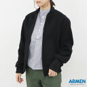 アーメン 60%OFF 0(M) アーメン メルトン ダブルフェイス ボンバー ブルゾン ジャケット ARMEN