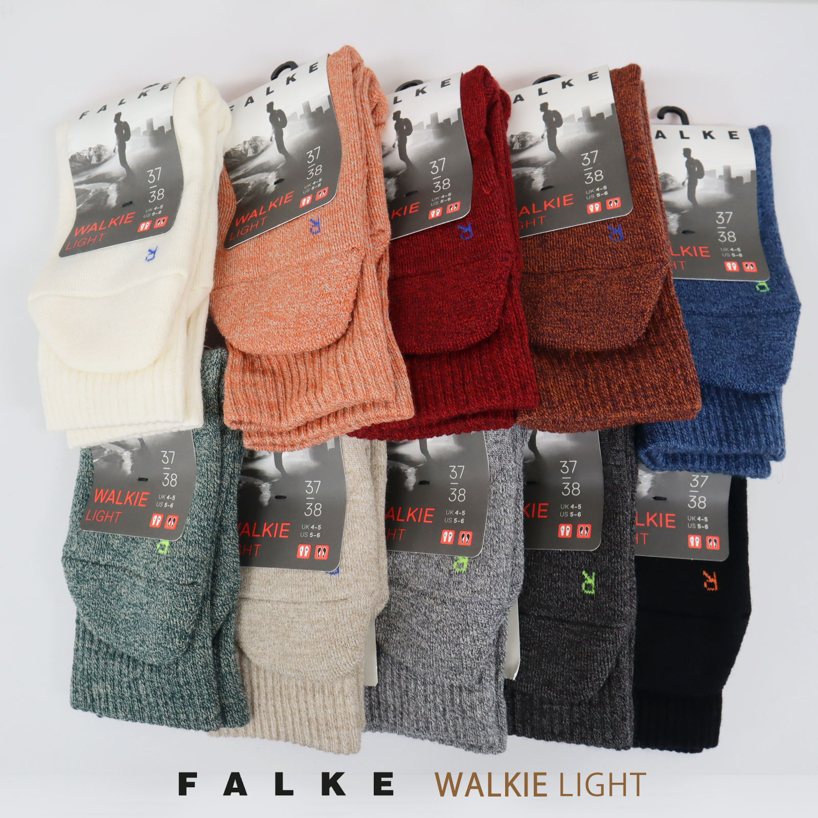 ファルケ 靴下 レディース 40%OFF 37-38～42-43 ファルケ ウォーキーライト ソックス 靴下 レディース メンズ FALKE WALKIE LIGHT［ネコパケ］