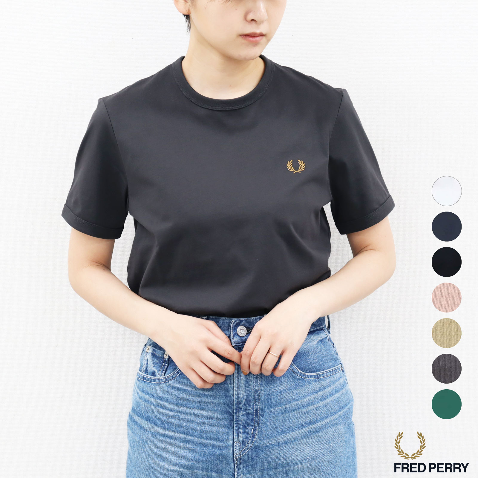 フレッドペリー Tシャツ メンズ 2024春夏♪ XS-L フレッドペリー リンガーT シャツ メンズ レディース M3519 FRED PERRY 正規代理店品 ［ネコパケ］