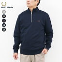 フレッドペリー メンズM-XL ハーフジップ スウェット 袖口すそリブ プルオーバー FRED PERRY M3574 Half Zip Sweatshirt ...