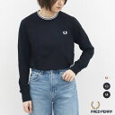 2024秋冬入荷♪ フレッドペリー メンズS-L クルーネック ツインティップ ワンポイント 長袖 ロンT FRED PERRY M7535 Twin Tipp...