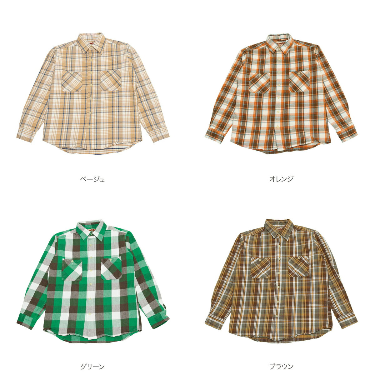 CAMCO［カムコ］FLANNEL SHIRT PLAID 1-031-202