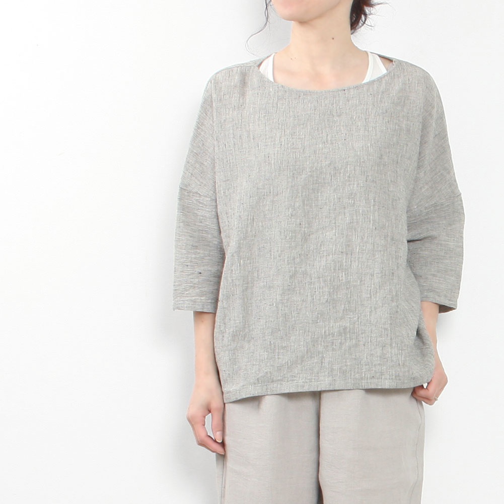 evam eva G@G@ linen cotton pullover E241T150