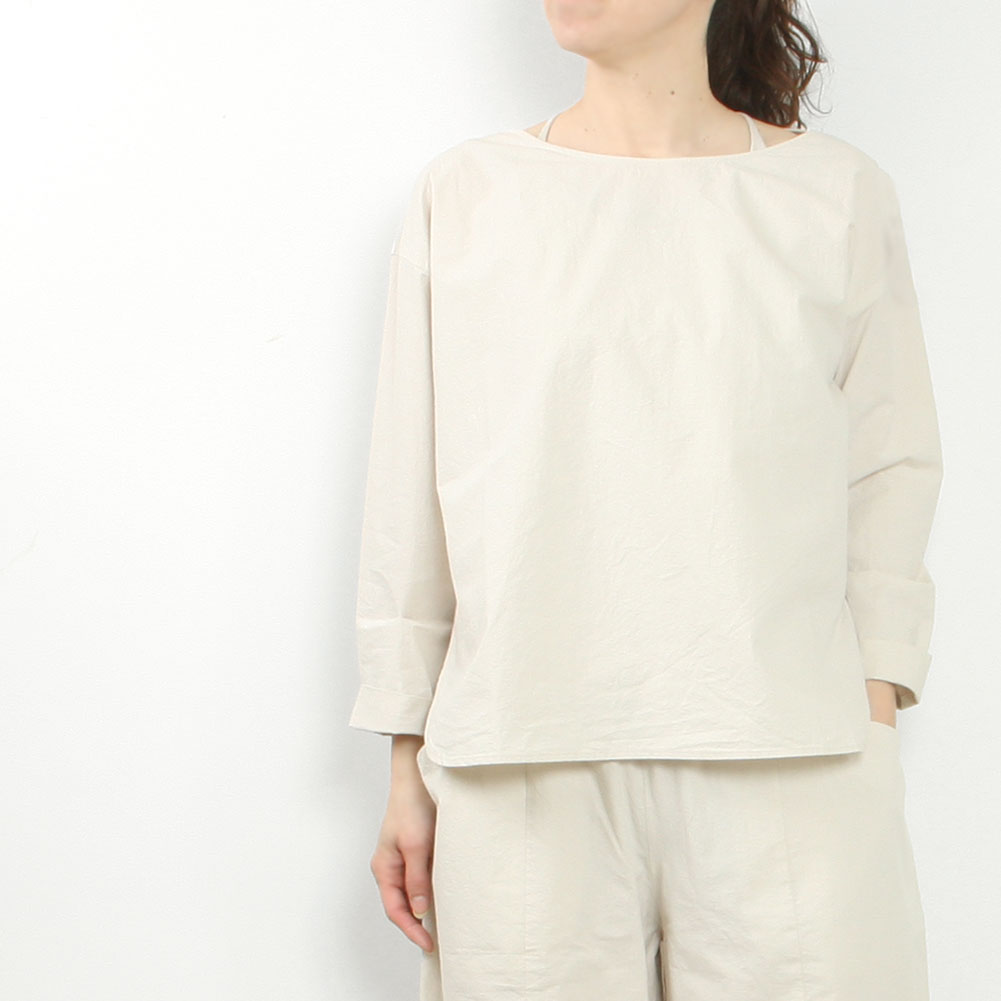 良品 evam eva エヴァムエヴァ wide pullover ウールコットン ワイドプルオーバー カットソー E223K002 チャコール レディース 古着 中古 USED e251c007) / evam eva (エヴァムエヴァ) /cotton wide pullover