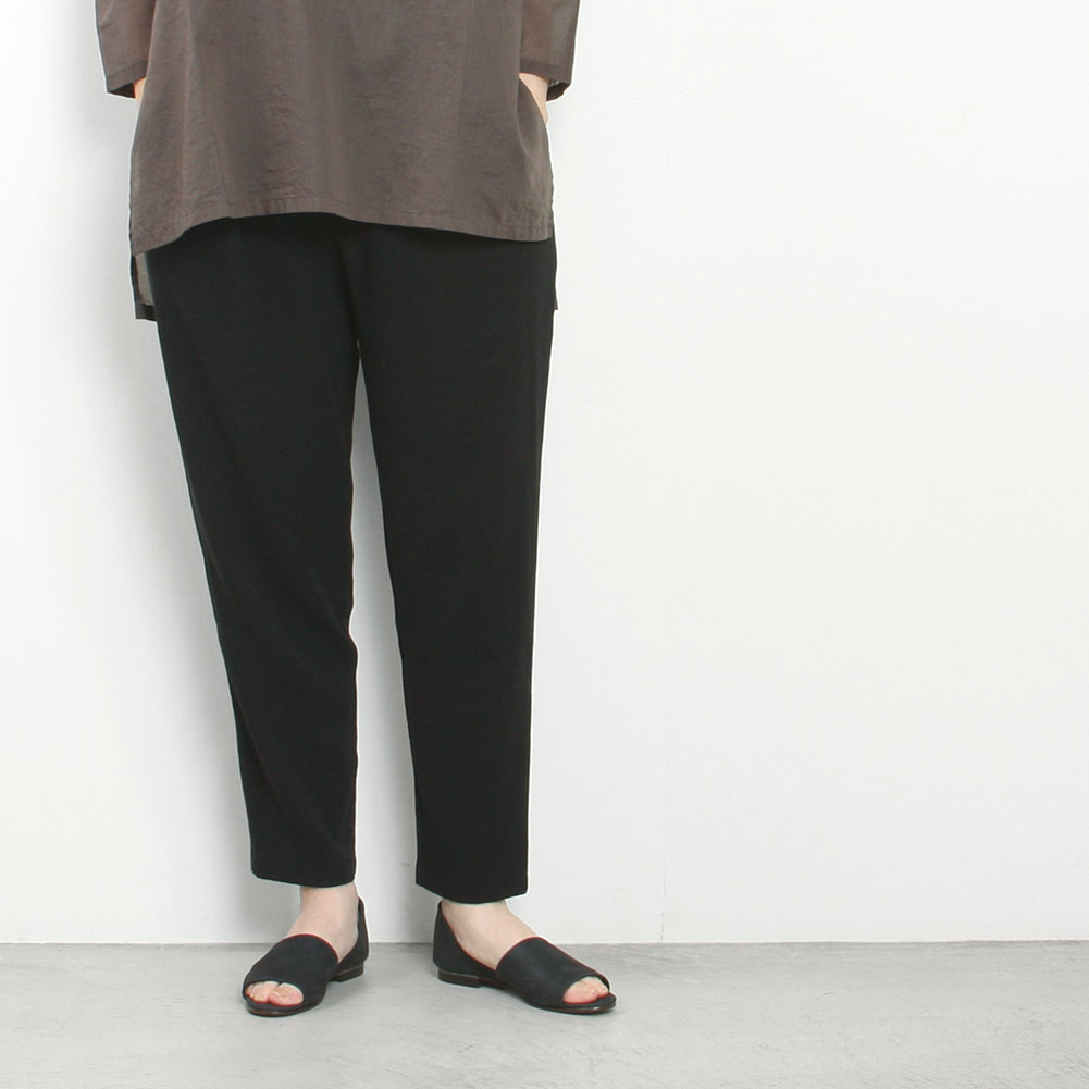乐天商城 - evam eva エヴァムエヴァ cotton tuck pants E261T198